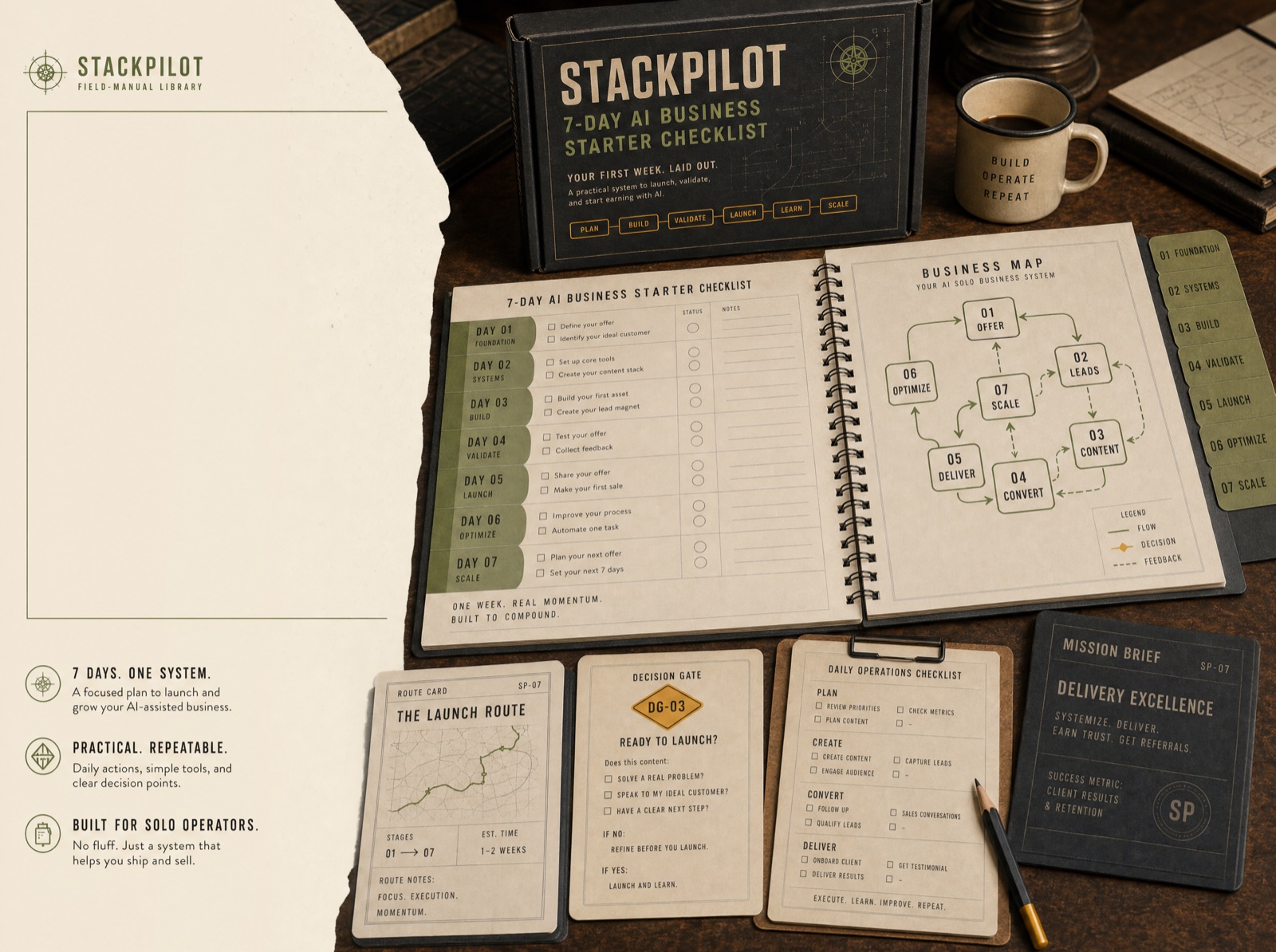 StackPilot lead magnet checklist mockup