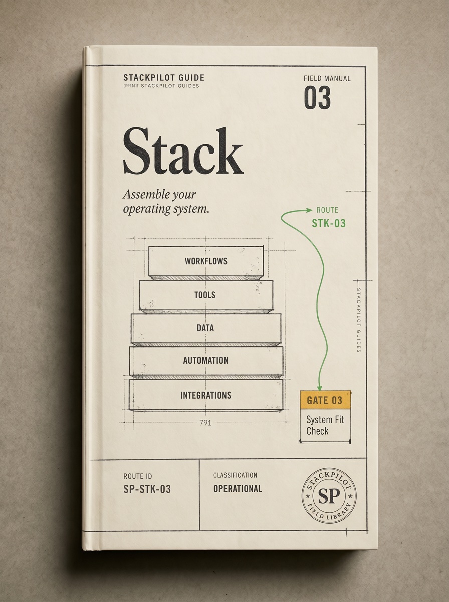 StackPilot Solo Stack Planner guide cover