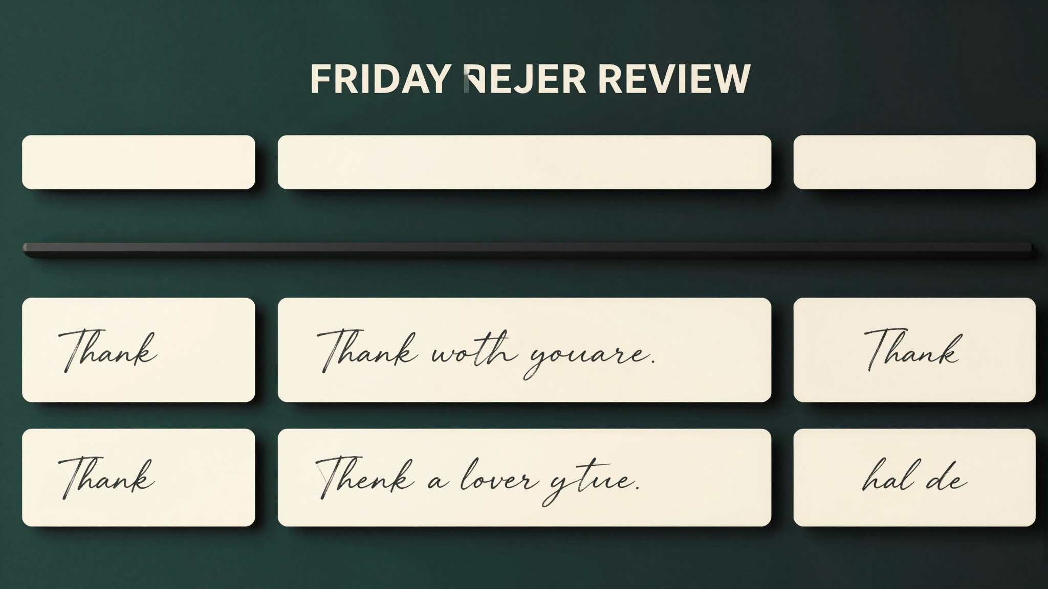 Weekly Review Friday 16X9