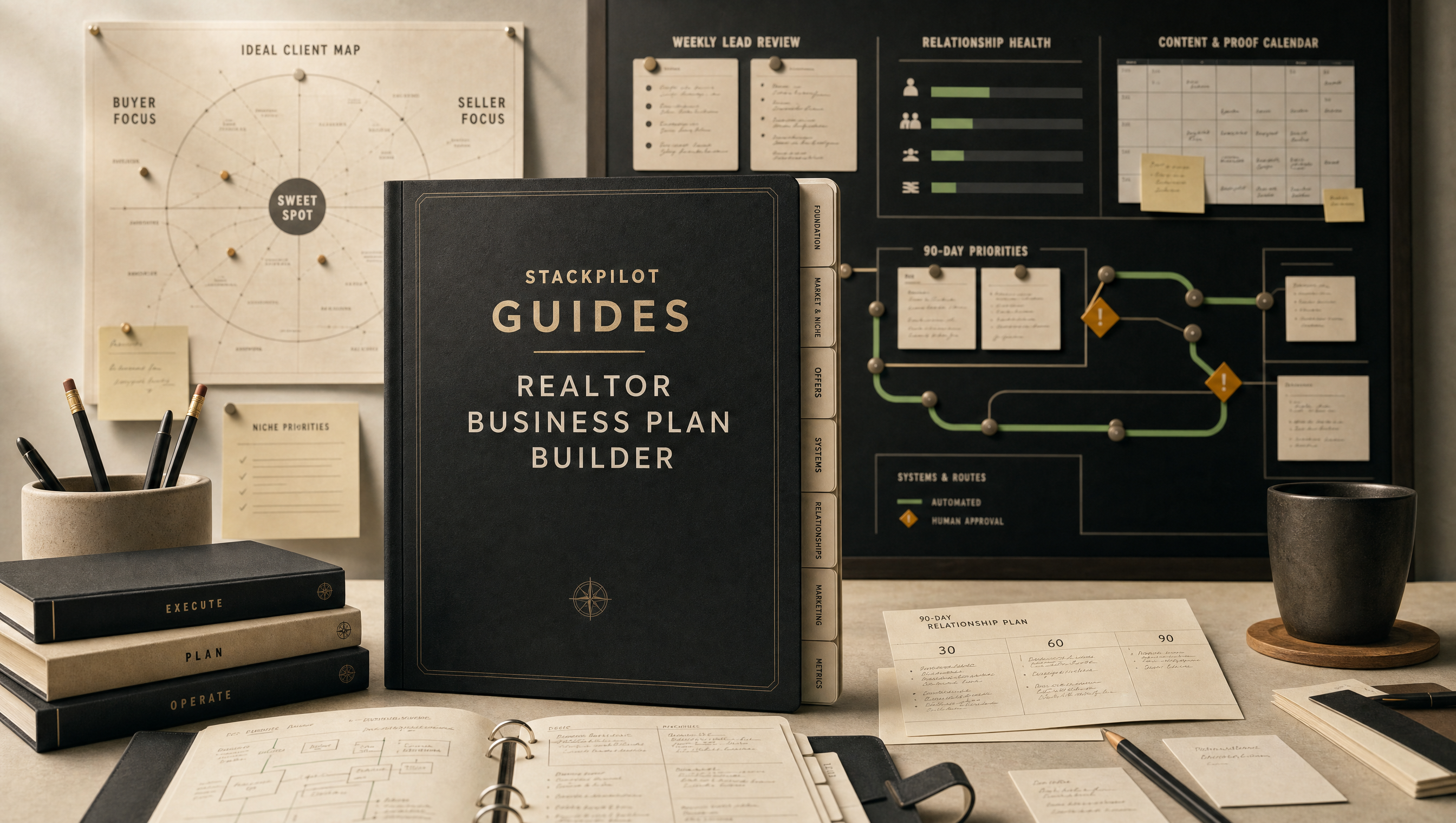 Premium Realtor Business Plan Builder field manual desk